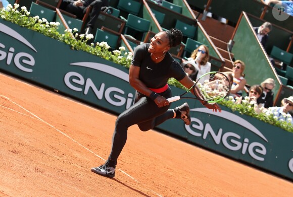Serena Williams aux internationaux de tennis de Roland Garros à Paris, jour 3, le 29 mai 2018. © Cyril Moreau - Dominique Jacovides / Bestimage