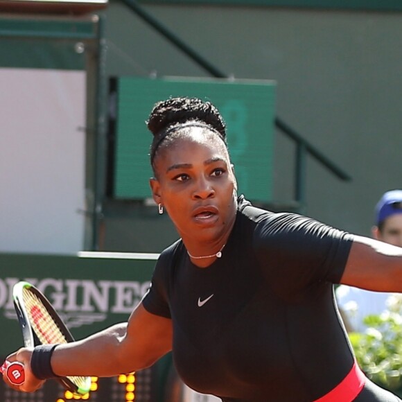 Serena Williams aux internationaux de tennis de Roland Garros à Paris, jour 3, le 29 mai 2018. © Cyril Moreau - Dominique Jacovides / Bestimage