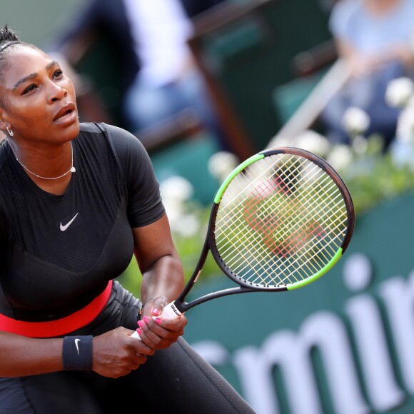 Serena Williams aux internationaux de tennis de Roland Garros à Paris, jour 3, le 29 mai 2018. © Cyril Moreau - Dominique Jacovides / Bestimage