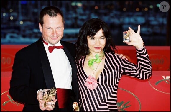 Lars von Trier et Björk, primés à Cannes pour "Dancer in the Dark", en mai 2000.