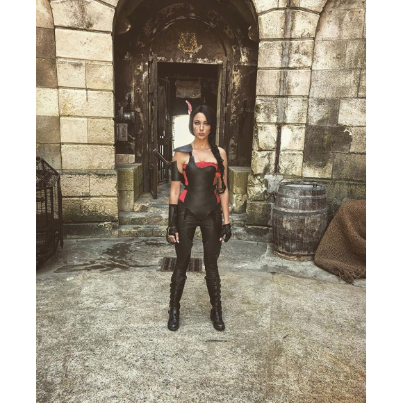 Après plusieurs semaines de régime, l'héroïne de Fort Boyard dévoile sa silhouette élancée sur Instagram, ce 29 mai 2018.