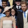 Meghan Markle, duchesse de Sussex, le prince Harry, duc de Sussex lors de la garden party pour les 70 ans du prince Charles au palais de Buckingham à Londres. Le 22 mai 2018