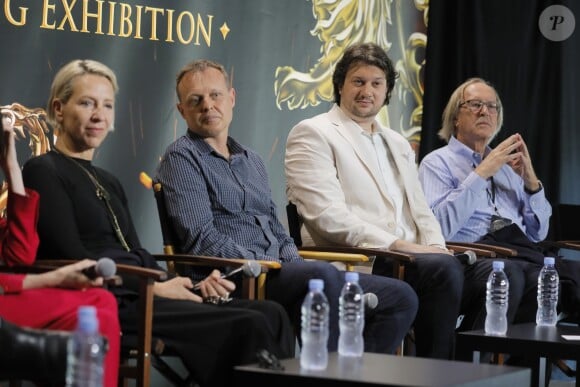 Exclusif - Michele Clapton, Robin Stapley et Jeff Peters - Conférence de presse avec les acteurs de la série "Game of Thrones" à Paris. Le 31 mai 2018 © CVS-Veeren / Bestimage