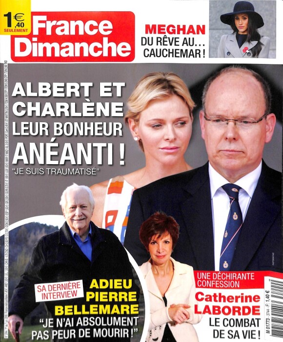 Magazine "France Dimanche", en kiosques vendredi 1er juin 2018.