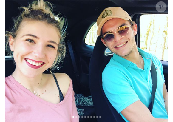 Julien Castaldi et sa copine Chiara le 23 avril 2018.