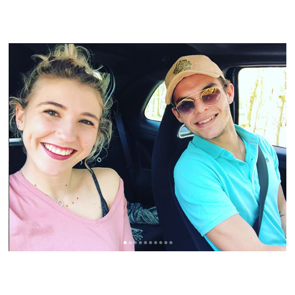 Julien Castaldi et sa copine Chiara le 23 avril 2018.