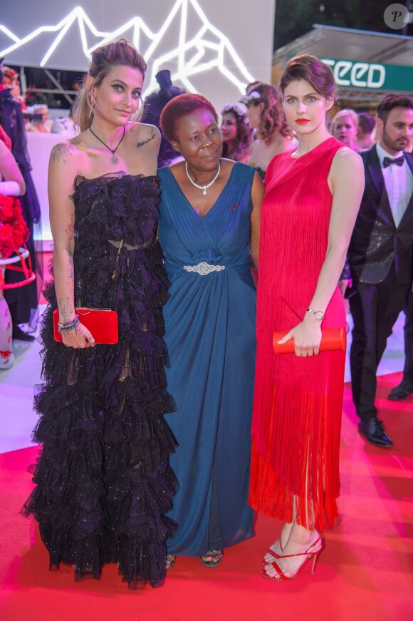 Paris Jackson, Joyce Jere, Alexandra Daddario - People lors du "Life Ball 2018" à Vienne, le 2 juin 2018.