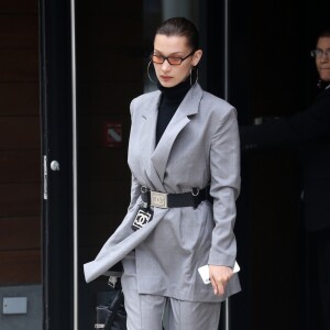 Bella Hadid se rend au défilé de mode de Alexander Wang à New York. Le 3 juin 2018.