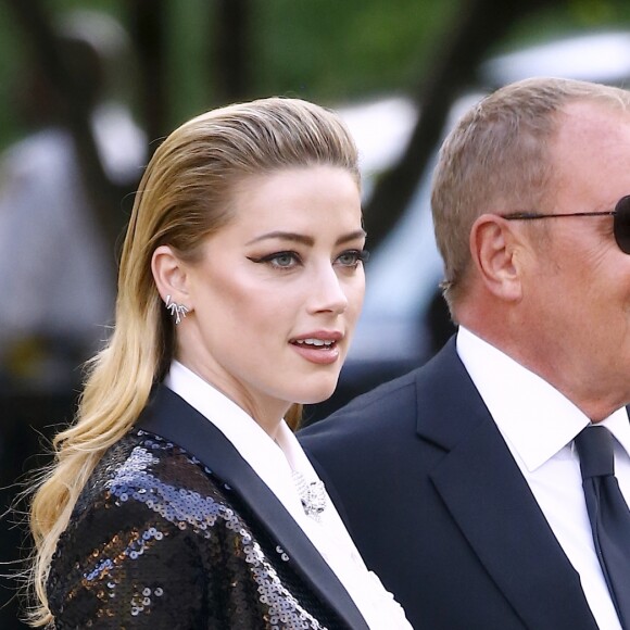 Amber Heard et Michael Kors arrivent au Brooklyn Museum pour assister aux CFDA Awards 2018. New York, le 4 juin 2018.