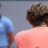 Quart de finale du tournoi de Roland-Garros opposant Dominic Thiem à Alexander Zverev, le 5 juin 2018.
