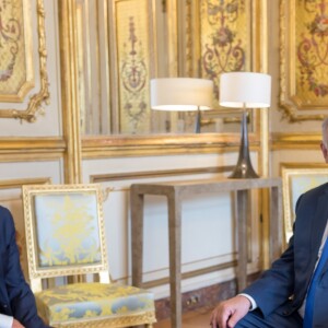 Le président Emmanuel Macron reçoit le premier ministre Benjamin Netanyahu au palais de l'Elysée à Paris le 5 juin 2018.