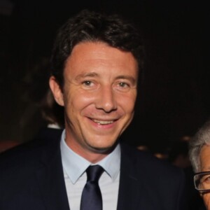Benjamin Griveaux, Secrétaire d'État auprès du Premier ministre et Porte-parole du gouvernement et Yves Dahan lors de l'inauguration de l'exposition Israel@Lights au Grand Palais à Paris, France, le 5 juin 2018.
