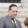 Jean-Luc Romero - Obsèques de Christophe Michel (mari de JL Romero) au crématorium du cimetière du Père Lachaise à Paris le 6 juin 2018.