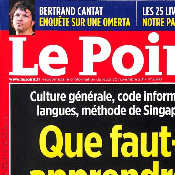 Le Point, en kiosques le 30 novembre 2017.