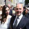 Arrivées au mariage de Pierre Moscovici et Anne-Michelle Bastéri à la mairie du VIème arrondissement de Paris le 13 juin 2015