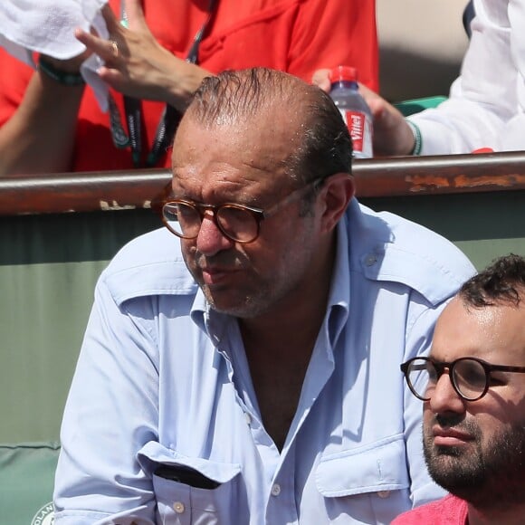 Hervé Temime - People dans les tribunes des Internationaux de France de Tennis de Roland Garros à Paris. Le 8 juin 2018 © Cyril Moreau / Bestimage