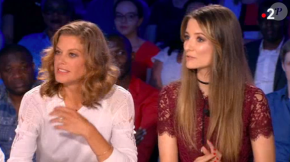 Marie Baumer et Diane Ducret dans On n'est pas couché, le 9 juin 2018 sur France 2.