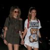 Paris Jackson et Caroline D'Amore arrivent à l'after party du défilé Moschino à Los Angeles le 8 juin 2018.