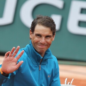 Rafael Nadal gagne son onzième titre au tournoi de Roland-Garros face à Dominique Thiem à Paris, le 10 juin 2018. © Jacovides/Moreau/Bestimage