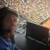 Amélie Mauresmo consulante sportive pour France Télévisions lors du tournoi de Roland-Garros. Juin 2018. 