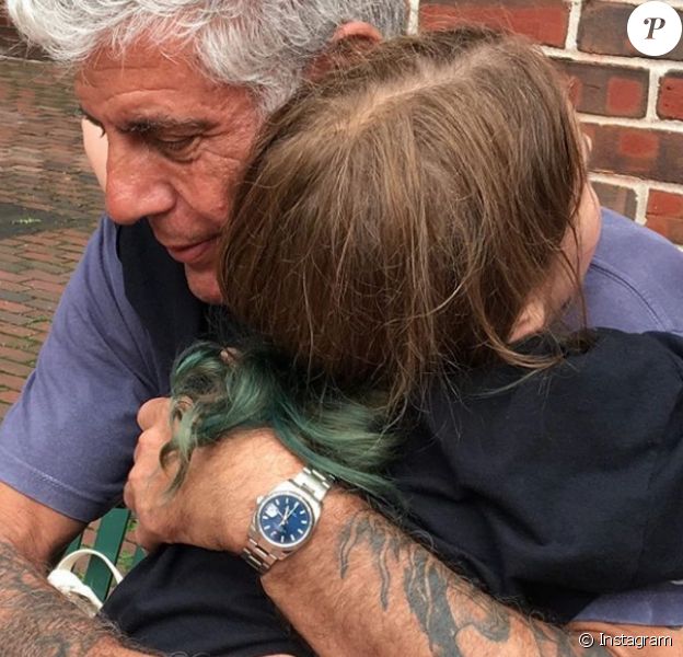 Anthony Bourdain et sa fille Ariane. Photo publiée sur Instagram en juillet 2016.