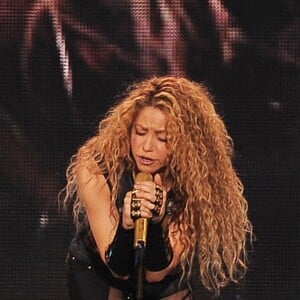 La chanteuse Shakira en concert à l'O2 Arena de Londres le 11 juin 2018.