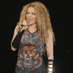 La chanteuse Shakira en concert à l'O2 Arena de Londres le 11 juin 2018.