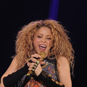 La chanteuse Shakira en concert à l'O2 Arena de Londres le 11 juin 2018.