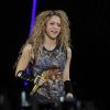 La chanteuse Shakira en concert à l'O2 Arena de Londres le 11 juin 2018.