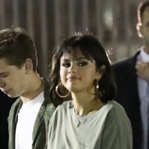 Exclusif - Selena Gomez est allée assister au concert de Taylor Swift à Pasadena, le 19 mai 2018.