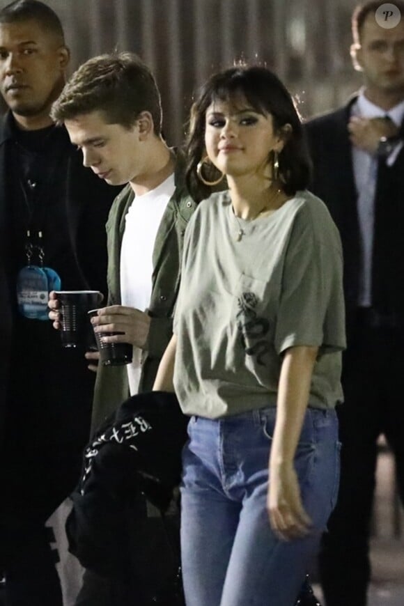 Exclusif - Selena Gomez est allée assister au concert de Taylor Swift à Pasadena, le 19 mai 2018.