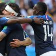 Paul Pogba, Olivier Giroud et Blaise Matuidi - Match de coupe du monde de la France contre l'Australie au stade Kazan Arena à Kazan, Russie, le 16 juin 2018. La France a gagné 2-1.