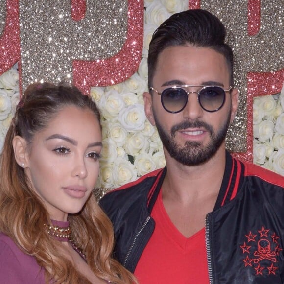 Nabilla Benattia et Thomas Vergara - Défilé Philipp Plein, collection croisière 2019 en marge du 71e Festival de Cannes. Le 16 mai 2018.