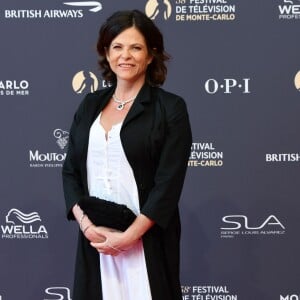 Charlotte Valandrey lors du photocall de la soirée d'ouverture du 58ème festival de Télévision de Monté-Carlo au Grimaldi Forum à Monaco le 15 juin 2018. © Bruno Bebert / Bestimage