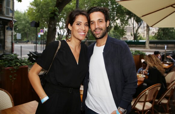 Exclusif - Laurie Cholewa et Greg Levy - Inauguration du restaurant "Gabylou Notre-Dame" à Paris le 12 juin 2018. © Denis Guignebourg / Bestimage