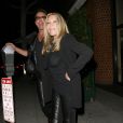 Jocelyn Wildenstein et Lloyd Klein dinent au restaurant "Mr Chow" à Beverly Hills, le 8 novembre 2013