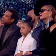 Beyoncé et Jay-Z ont été rappelés à l'ordre par leur fille Blue Ivy lors de la 60ème soirée annuelle des Grammy Awards au Madison Square Garden à New York City, New York, etats-Unis, le 28 janvier 2018.