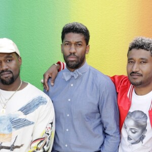 Kanye West et Virgil Abloh - Backstage du défilé homme printemps-été 2019 Louis Vuitton, signé Virgil Abloh, au Palais-Royal à Paris, le 21 juin 2018. © Olivier Borde / Bestimage