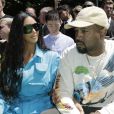 Kim Kardashian et Kanye West au défilé homme printemps-été 2019 Louis Vuitton, signé Virgil Abloh, au Palais-Royal à Paris, le 21 juin 2018. © Olivier Borde / Bestimage