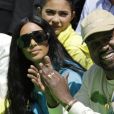 Kim Kardashian et Kanye West au défilé homme printemps-été 2019 Louis Vuitton, signé Virgil Abloh, au Palais-Royal à Paris, le 21 juin 2018. © Olivier Borde / Bestimage