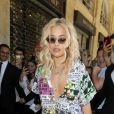 Rita Ora - Arrivées au défilé homme printemps-été 2019 Louis Vuitton, signé Virgil Abloh, au Palais-Royal à Paris, le 21 juin 2018. © CVS / Veeren / Bestimage
