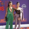 Claudia Jordan, Annie Ilonzeh à la soirée BET Awards au théâtre Microsoft à Los Angeles, le 24 juin 2018