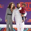 DJ Khaled avec sa femme Nicole Tuck et son fils Asahd Tuck Khaled à la soirée BET Awards au théâtre Microsoft à Los Angeles, le 24 juin 2018
