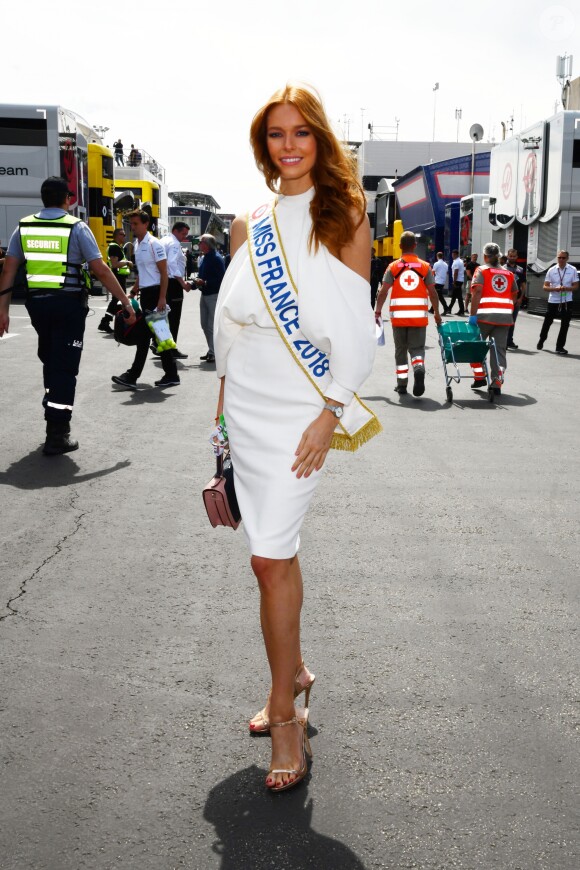 Miss France 2018, Maëva Coucke durant le Grand Prix de France au Castellet le 24 juin 2018.  © Bruno Bebert / Bestimage