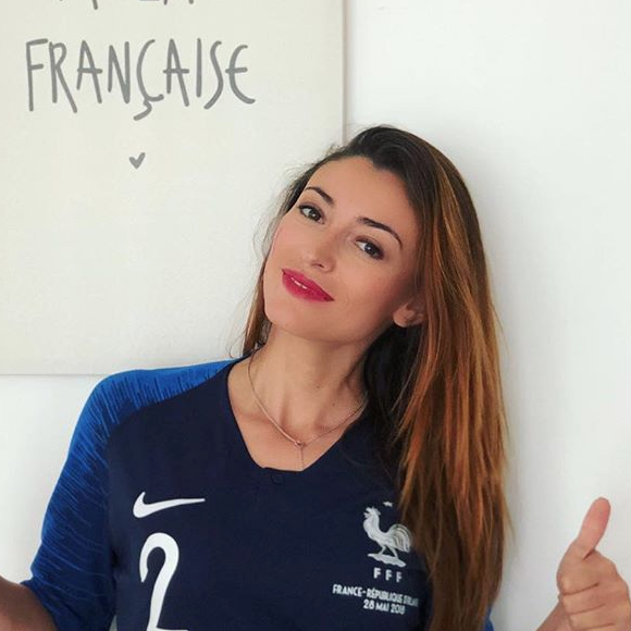 Rachel Legrain-Trapani supporte les Bleus pendant le Coupe du monde 2018 - Instagram, juin 2018