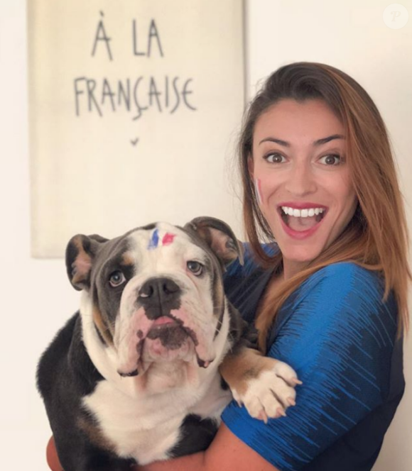 Rachel Legrain-Trapani supporte l'équipe de France pendant la Coupe du monde 2018 - Instagram, juin 2018