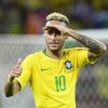 Neymar da Silva Santos Júnior dit Neymar Jr - Match de coupe du monde opposant le Brésil à la Serbie au stade Otkrytie à Moscou, Russie, le 27 juin 2018.