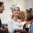 Angelina Jolie a assisté à la messe en l'honneur du 200ème anniversaire de l'Ordre de Saint-Michel et Saint-Georges à la cathédrale Saint Paul de Londres, le 28 juin 2018.