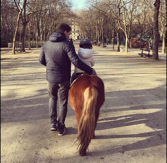 Le mari d'Emilie Besse et leur fille Pauline - instagram, 14 janvier 2018