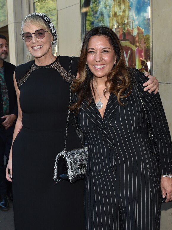 Sharon Stone et Price Arana - Projection du documentaire "An Undeniable Voice" produit par Sharon Stone lors du " Paris Art and Movie Awards, PAMA" au Grand Rex à Paris le 25 juin 2018. © Veeren/Bestimage